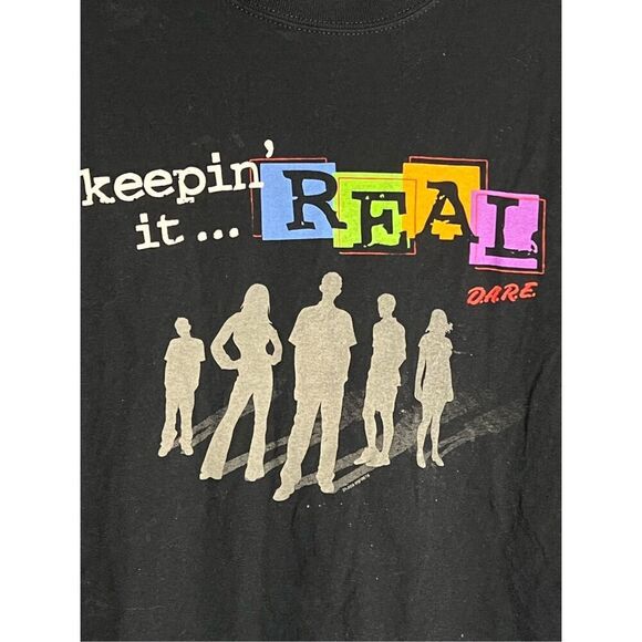 Vintage Y2K DARE Keepin It Real Tee - Picture 2 of 5